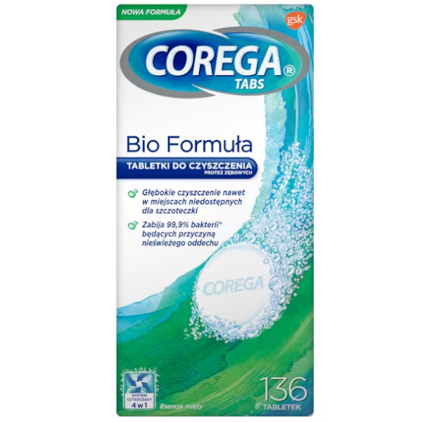 Corega Tabs Bio Formula 136 Tabletek