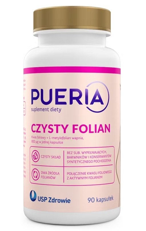 Pueria Czysty Folian, 90 kapsułek