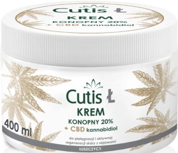 Cutis Ł krem konopny 20% + CBD 400 ml