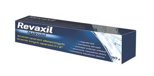 Revaxil, hydrożel na oparzenia słoneczne i oparzenia I i II stopnia, 30 g