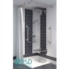 Drążek kątowy zasłony prysznicowej 80/80cm biały fi25