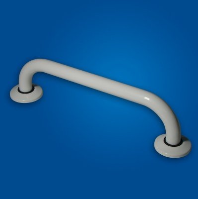 Uchwyt Prosty dla Niepełnosprawnych 40cm biały fi32 + MASKOWNICE