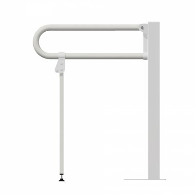 Uchwyt Uchylny WC dla Niepełnosprawnych wolnostojący 70cm biały fi32
