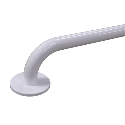 Uchwyt Prosty dla Niepełnosprawnych 140cm biały fi32 + MASKOWNICE