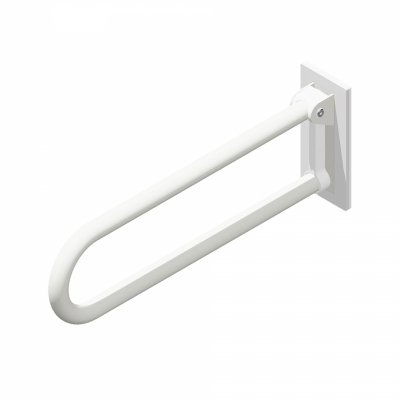 Uchwyt Uchylny dla Niepełnosprawnych 85cm biały fi32+MASKOWNICE