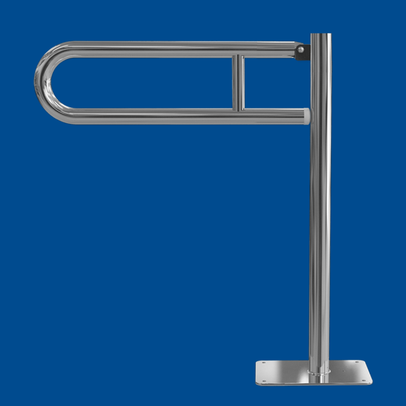 Uchwyt Uchylny WC dla Niepełnosprawnych wolnostojący 75cm stal nierdzewna fi32