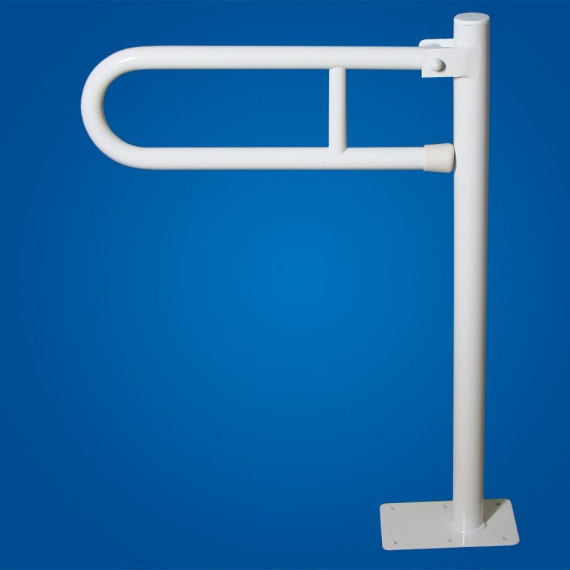 Uchwyt Uchylny WC dla Niepełnosprawnych wolnostojący 50cm biały fi32