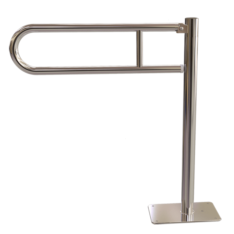 Uchwyt Uchylny WC Wolnostojący dla Niepełnosprawnych 50cm stal nier fi25