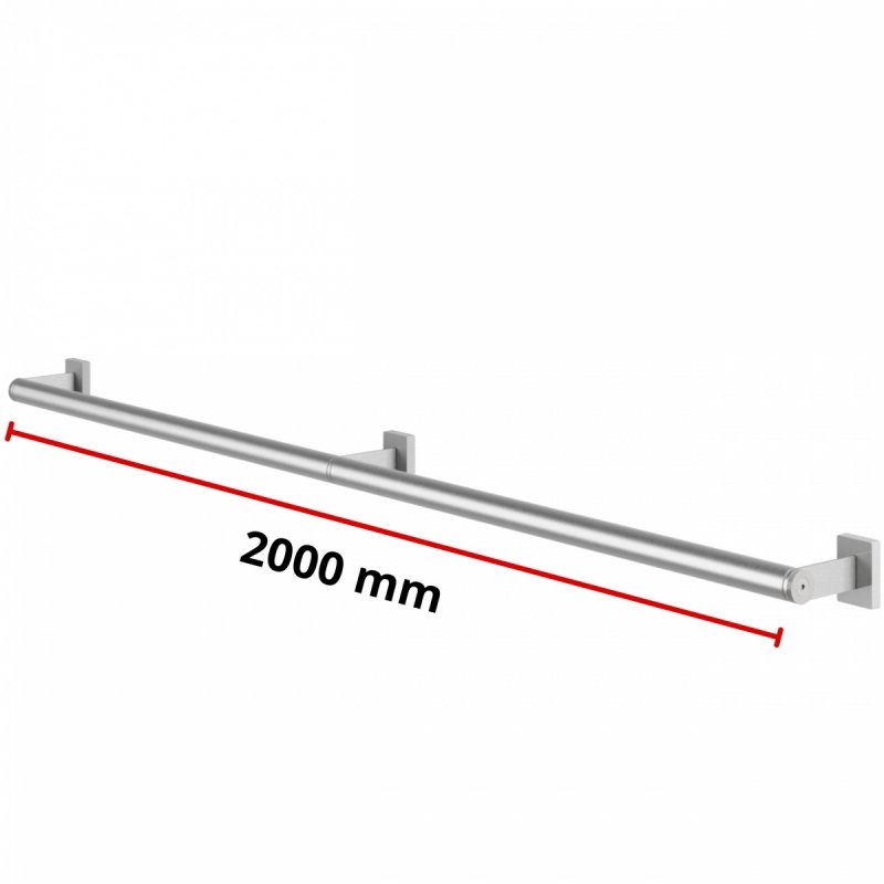 Poręcz prosta dla Niepełnosprawnych stal nierdzewna 200cm fi 32mm