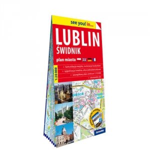 Lublin i Świdnik papierowy plan miasta 1:20 000