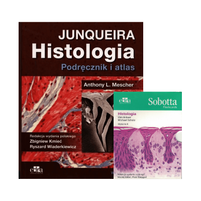 Histologia Junqueira. Podręcznik i atlas + Sobotta Flashcards. Histologia