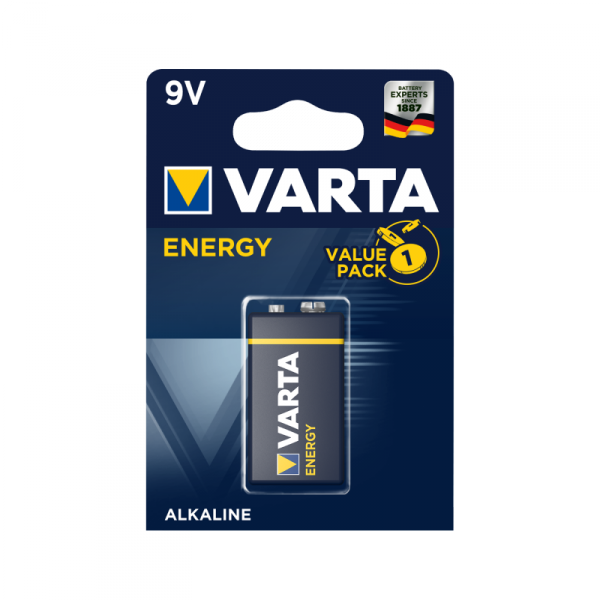 Bateria alkaliczna VARTA 9V ENERGY 1szt./bl.