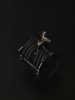 Ligaturka do saksofonu altowego Silverstein Titanium X Gen. 5 Small ebonit