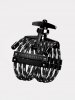 Ligaturka do saksofonu altowego Silverstein HEXA Carbon Black Gen. 5 Small ebonit