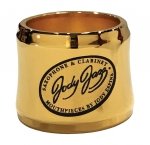Ligaturka do saksofonu sopranowego (metal) JodyJazz Power Ring gold plated
