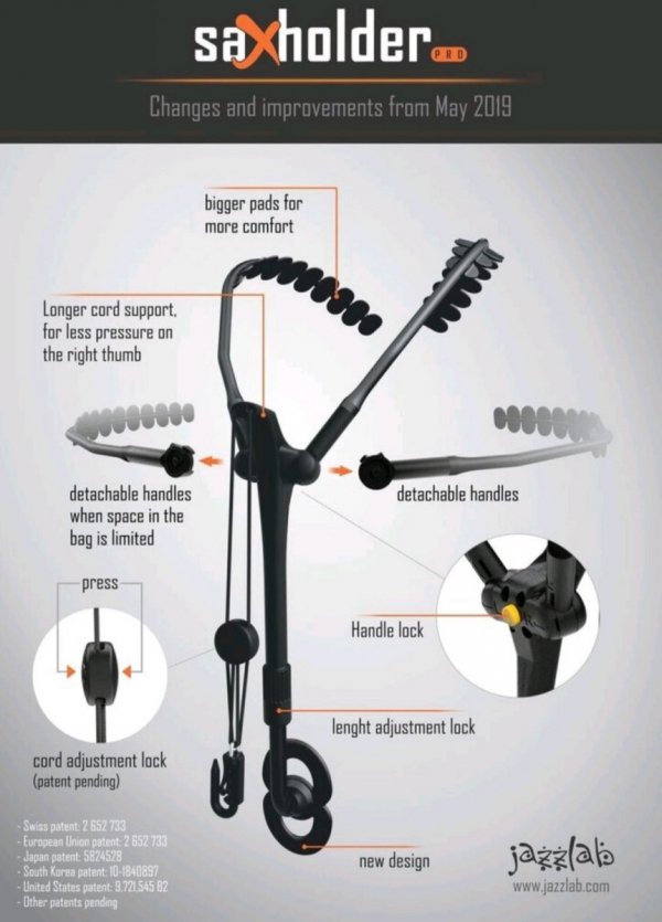 Szelki Jazzlab Sax Holder Pro fagot