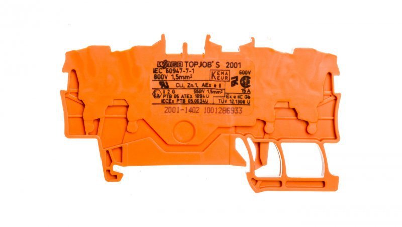 Złączka 4-przewodowa 1,5mm2 pomarańczowa 2001-1402 TOPJOBS