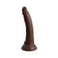King Cock Elite 7 Dual Density Vibrating Silicone Cock w/ Remote 