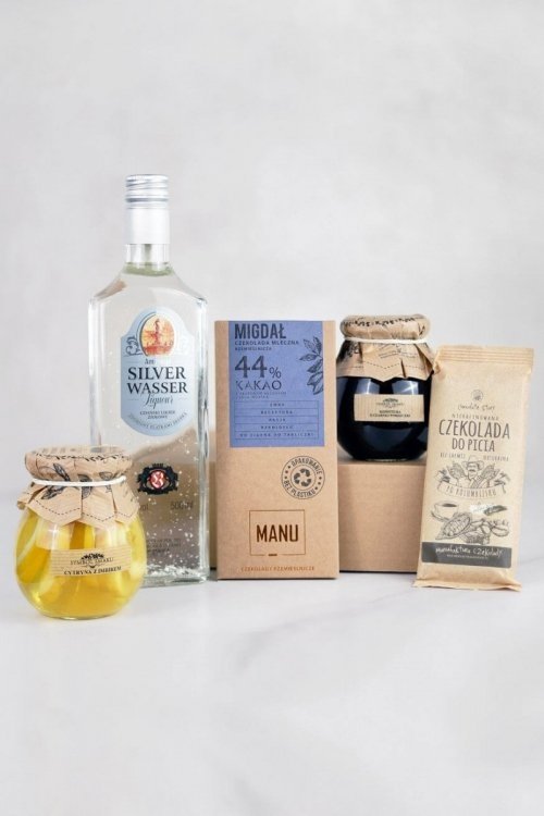 Zestaw prezentowy z likierem &quot;Płynne srebro&quot;
