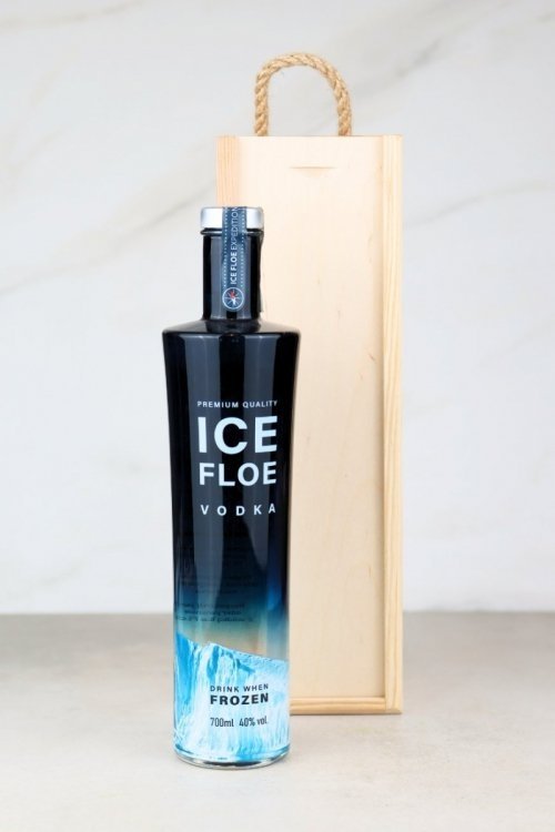 Zestaw prezentowy z wódką Ice Floe w skrzynce
