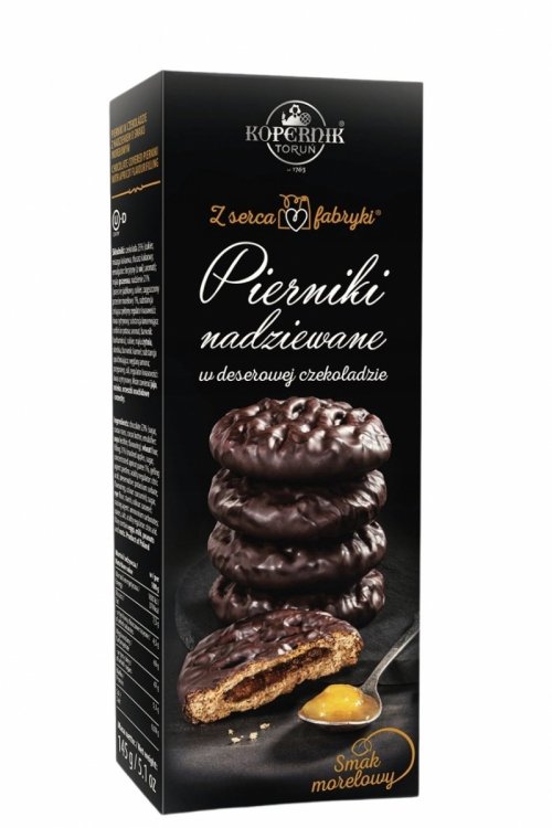 pierniki nadziewane o smaku morelowym kopernik