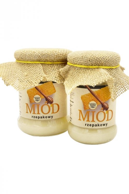 Miód rzepakowy (650 g) z pasieki - mały i duży