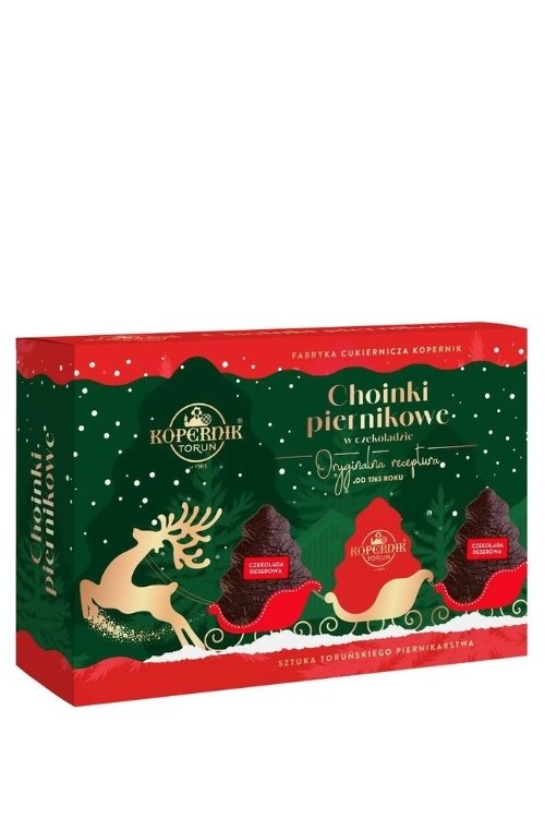 Pierniki choinki w czekoladzie edycja świąteczna Kopernik 128 g