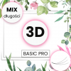 3D J B C CC D 0,05  0,07 0,085 0,10 0,12 6-12 mm BasicPro Paleta Mix