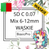 5D C 0,07 6-12mm BasicPro Paleta Mix - Czerwone / Zielone - Dwa Kolory w Pudełku - WĄSKIE