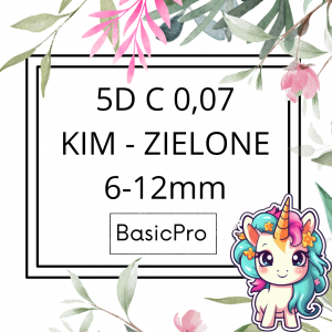 5D C 0,07 6-12mm BasicPro Paleta Mix - Promień Zielony / Kępka Czarna - KIM 