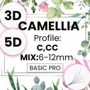 3D 5D C CC  6-12mm BasicPro Paleta Mix CAMELLIA