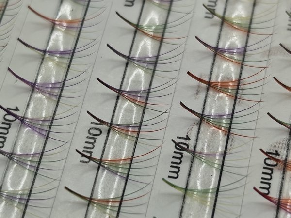 5D C 0,07 6-12mm VIRAL RAINBOW Paleta Mix - Kolorowe Kępki ŻÓŁTY / ZIELONY / FIOLETOWY / CZERWONY