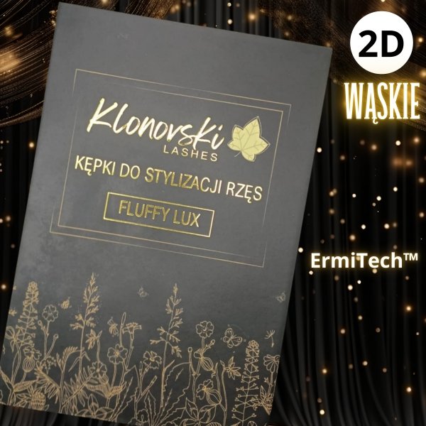 2D B C M L 0,07 6-12 mm  FLUFFY LUX Paleta Mix 2320 kępek WĄSKIE