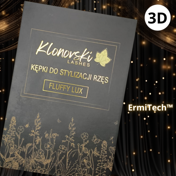 3D C CC  0,07 6-12 mm  FLUFFY LUX Paleta Mix 600 kępek 