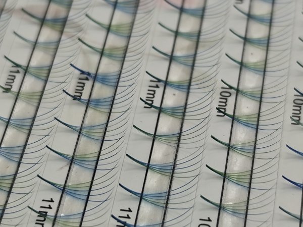5D C 0,07 6-12mm VIRAL AQUA Paleta Mix Kolorowe Kępki ZIELONY / NIEBIESKI / MORSKI  