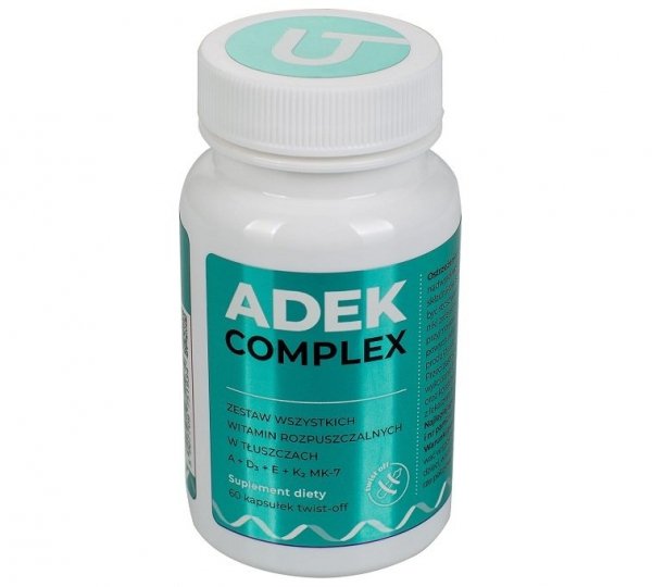 Visanto witamina ADEK A+D3+E+K2 MK7 Complex Twist-Off suplement diety 60 kapsułek 