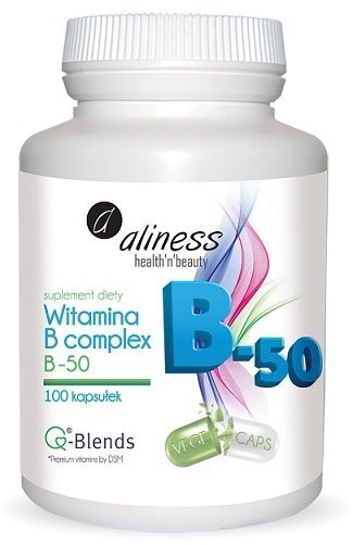 Aliness Witamina B complex B-50 suplement diety 100 kapsułek VEGE