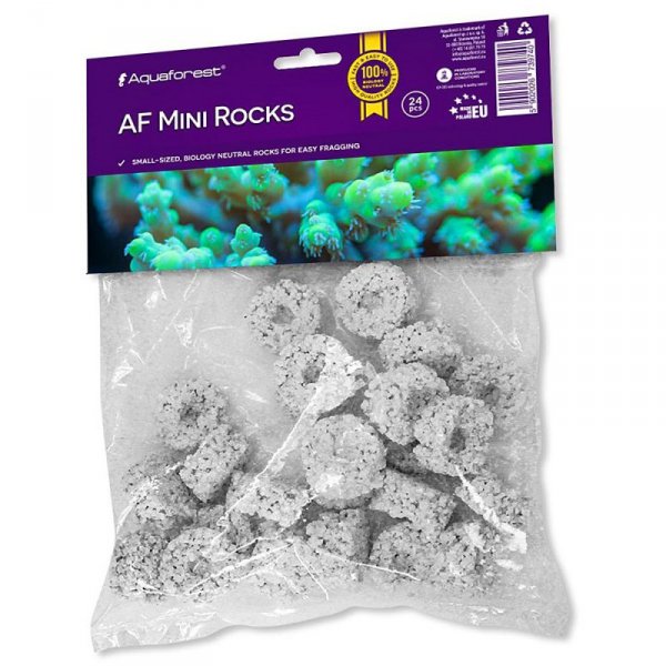 Aquaforest Mini Frag Rocks - podstawki pod korale 24szt.