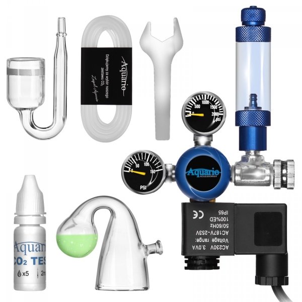 Aquario BLUE Professional - zestaw CO2 z elektrozaworem