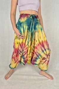 Szarawary alladynki tie dye