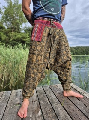Orientalne i stylowe szarawary - bawełna