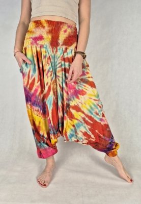 Szarawary alladynki tie dye