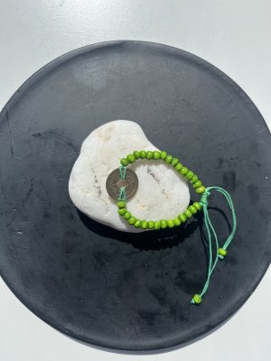 Bransoletka Szczęścia Feng Shui - Limonkowa