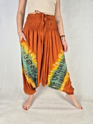 Szarawary alladynki tie dye
