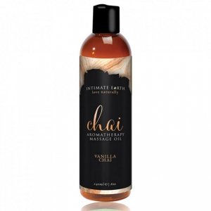 Herbaciany olejek do masażu - Intimate Earth Massage Oil Chai 120 ml