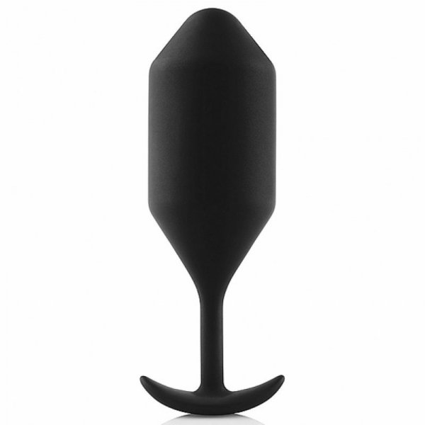 Plug analny wibrujący - B-Vibe Vibrating Snug Plug 5 (XXL) Black