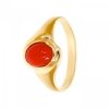 Złoty pierścionek z koralem PR.00499 pr.585