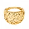 Złoty szeroki ażurowy pierścionek PR.01030 pr.585
