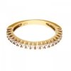 Złoty pierścionek/obrączka z cyrkoniami PR.00006 pr.585