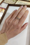 Złoty pierścionek obrączka do łączenia PR.00799 pr.585